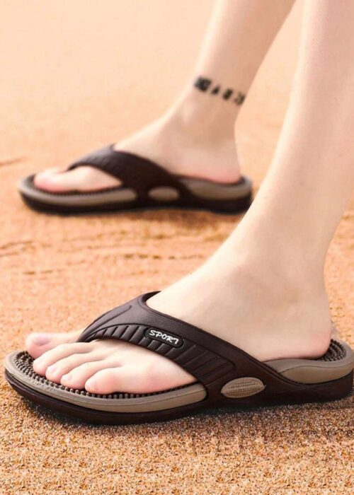1 Pair Men's Lightweight Fashion Comfortable Breathable Massage Clogs Hollowed Indoor Out Anti Slip Garden Shoes Men Mesh Summer Sandals For Men's Casual Outdoors Non-Slip Thick Sole Beach Flip Flops Men Slippers Slides